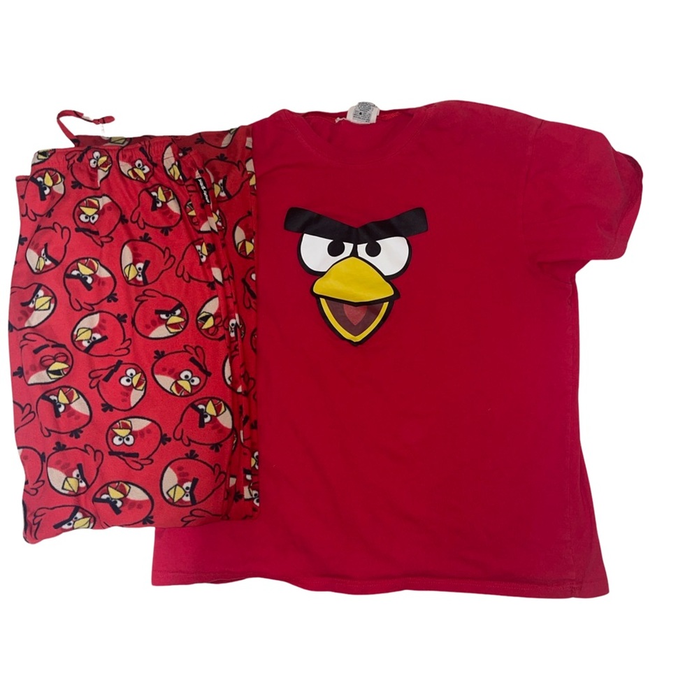 Angry Bird Pajamas with matching tee.